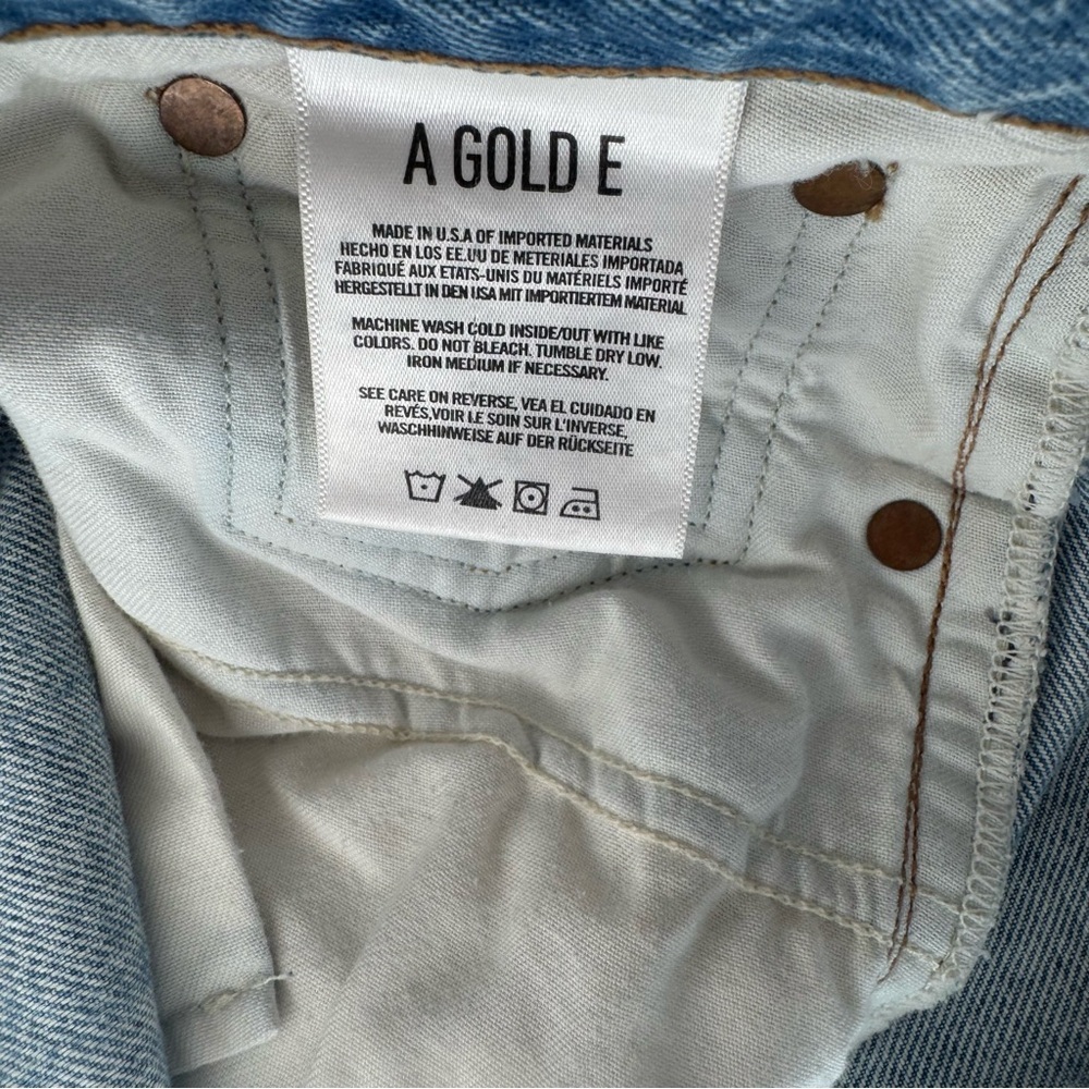 Agolde Riley High Rise Straight Crop Jeans size 29 - Picture 8 of 9